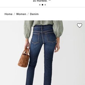 J crew, vintage, slim, straight leg, jeans